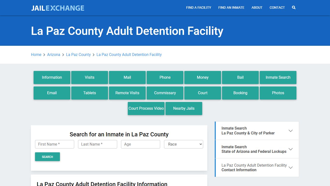 La Paz County Adult Detention Facility - Jail Exchange